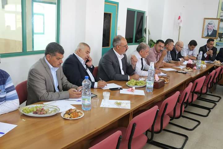رئيس البلدية  يشارك رؤساء بلديات شمال الخليل في لقاء وزير الحكم المحلي