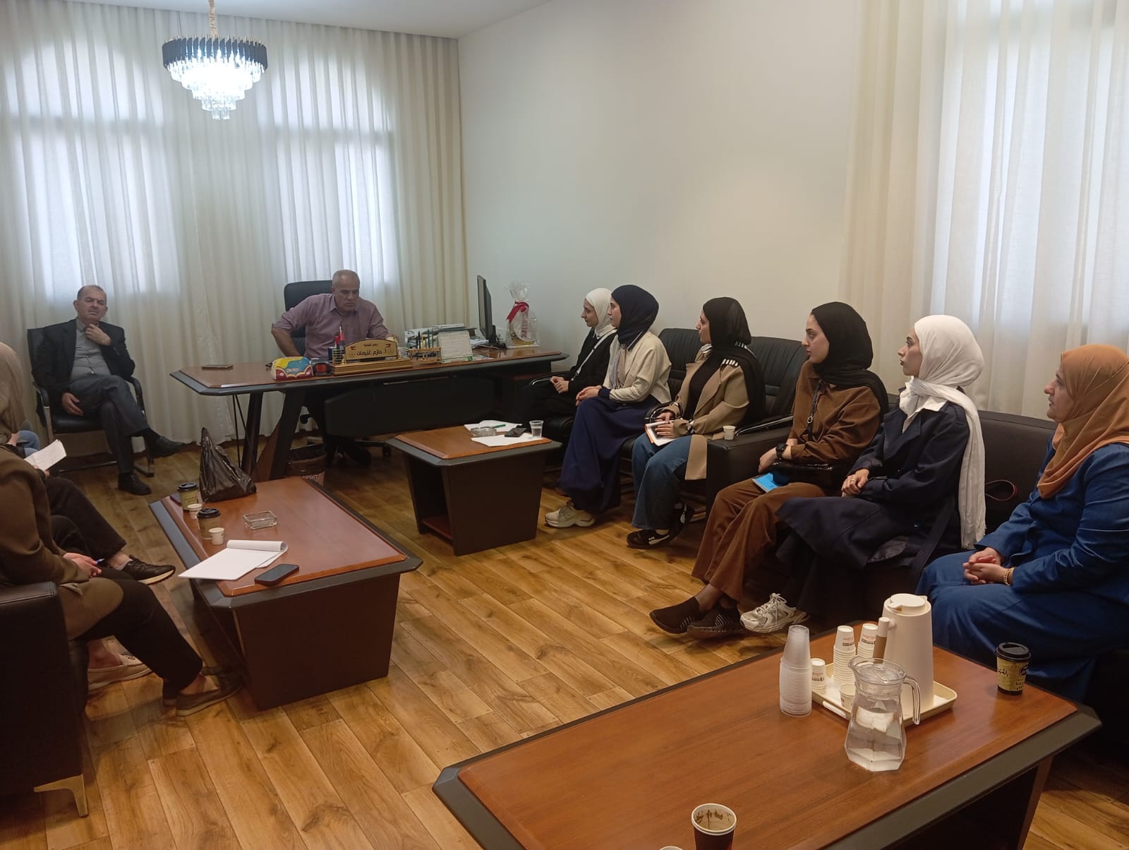 بلدية صوريف تستقبل وفداً من طلاب كلية التمريض – جامعة الخليل